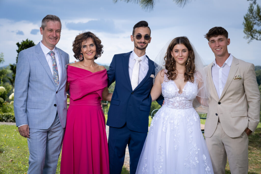 Hochzeitsgruppenfoto